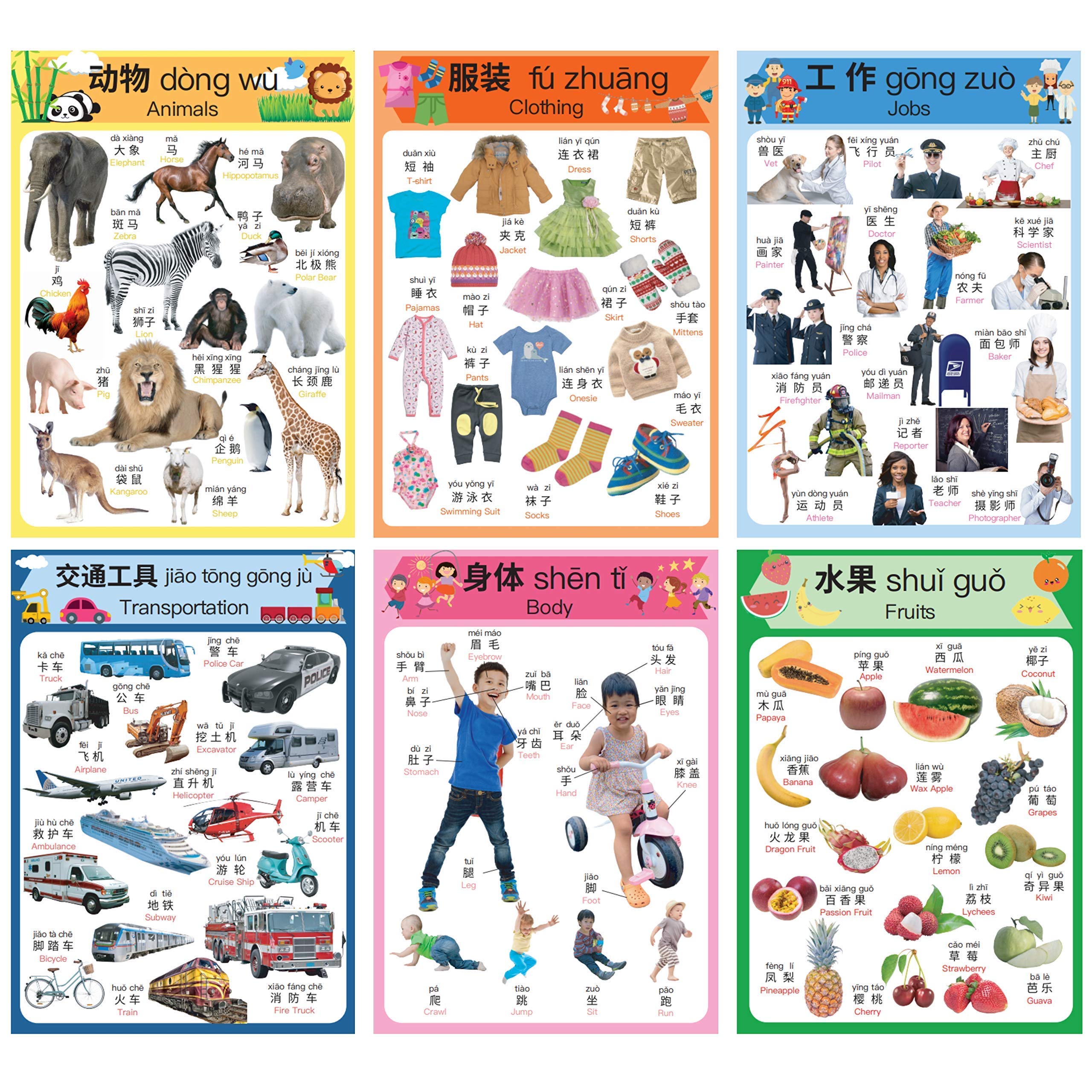 Amazon.co.jp: N/A / 中国語学習 10-ポスターセット 子供用